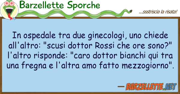 Barzellette Sporche ospedale due ginecologi, chie