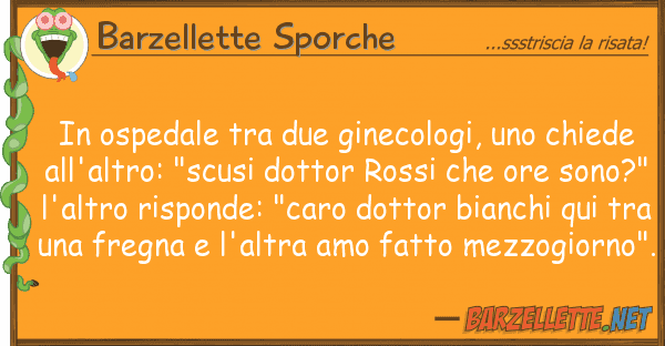 Barzellette Sporche ospedale due ginecologi, chie
