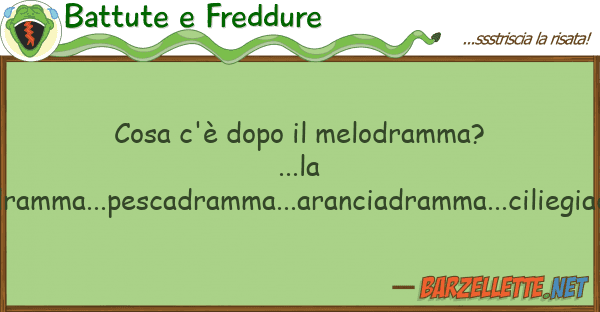 Battute e Freddure cosa c'è dopo melodramma?...la banan