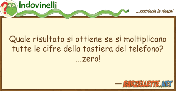 Indovinelli risultato ottiene moltipl