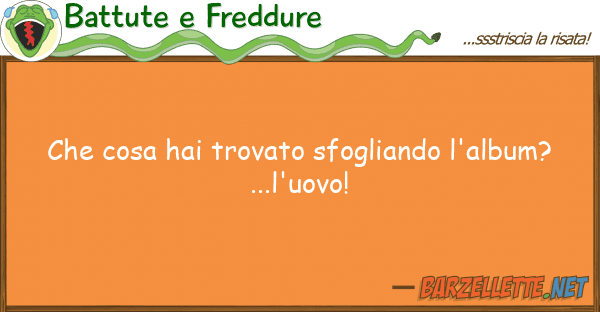 Battute e Freddure cosa hai trovato sfogliando l'album?