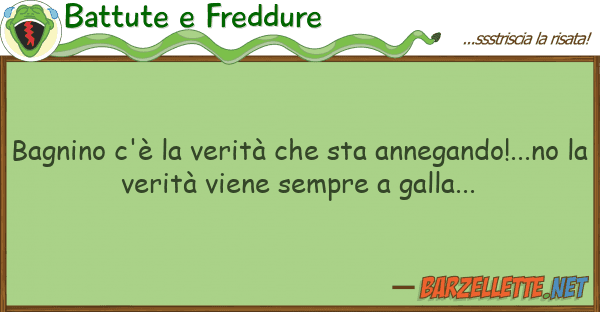 Battute e Freddure bagnino c'è verità sta annegand