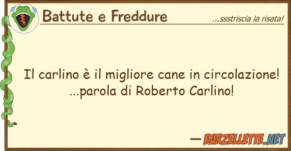 Battute e Freddure carlino è migliore cane circol