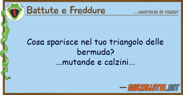 Battute e Freddure cosa sparisce triangolo