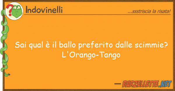 Indovinelli sai qual è ballo preferito sci