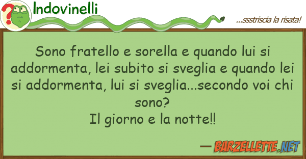 Indovinelli sono fratello sorella quando