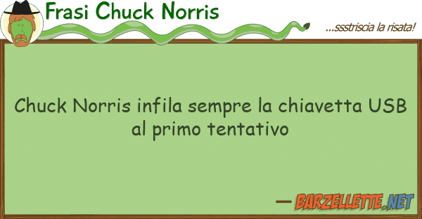 Frasi Chuck Norris chuck norris infila sempre chiavetta