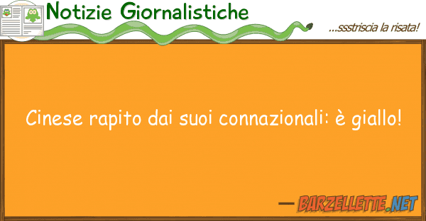 Notizie Giornalistiche cinese rapito connazionali: è