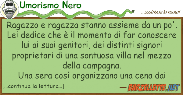 Umorismo Nero ragazzo ragazza stanno assieme p