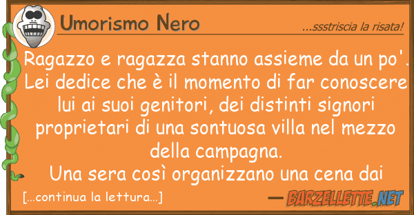 Umorismo Nero ragazzo ragazza stanno assieme p