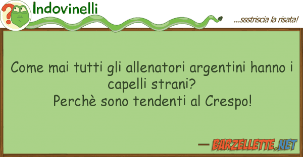Indovinelli mai allenatori argentini