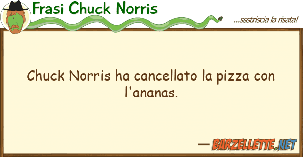 Frasi Chuck Norris chuck norris ha cancellato pizza
