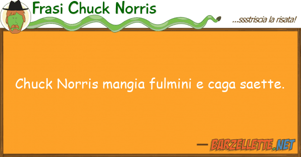 Frasi Chuck Norris chuck norris mangia fulmini caga saett