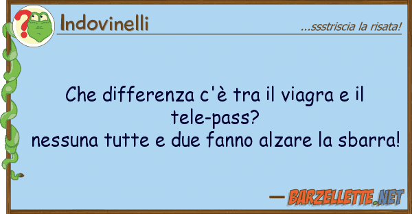 Indovinelli differenza c'è viagra t
