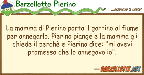 Barzellette Pierino mamma pierino porta gattino