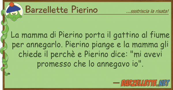Barzellette Pierino mamma pierino porta gattino