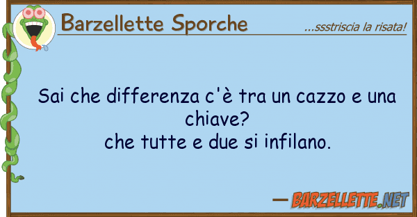 Barzellette Sporche sai differenza c'è cazzo u