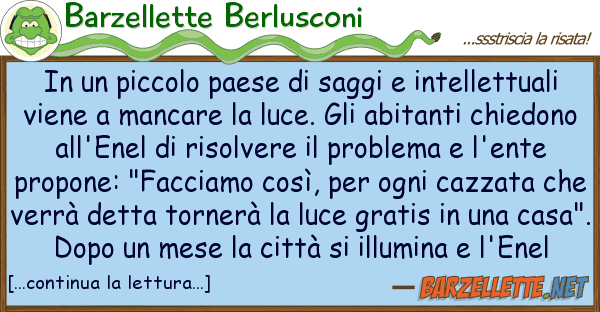 Barzellette Berlusconi piccolo paese saggi intellett