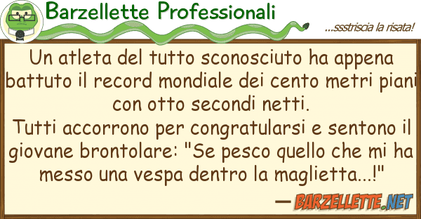 Barzellette Professionali atleta sconosciuto ha appen