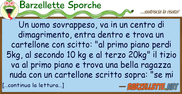 Barzellette Sporche uomo sovrappeso, va centro d