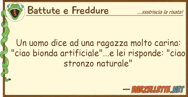 Battute e Freddure uomo dice ragazza molto carina