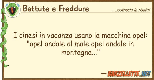 Battute e Freddure cinesi vacanza usano macchina op