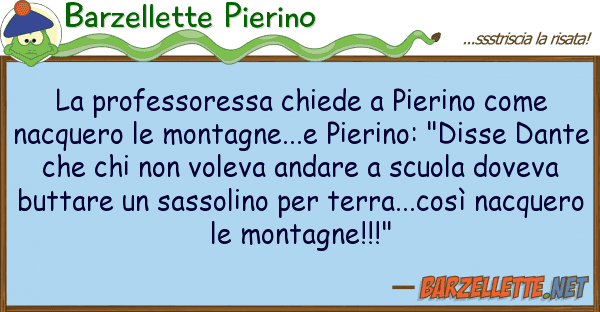Barzellette Pierino professoressa chiede pierino n