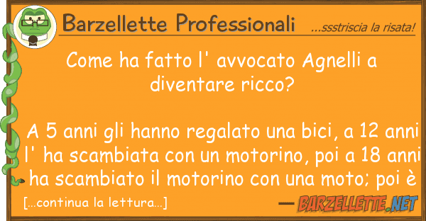 Barzellette Professionali ha fatto l' avvocato agnelli dive