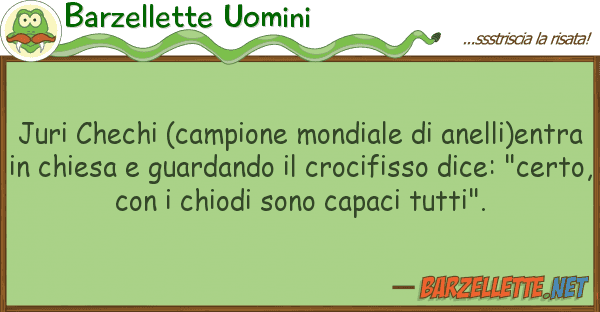 Barzellette Uomini juri chechi (campione mondiale anelli