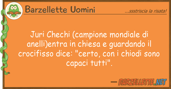 Barzellette Uomini juri chechi (campione mondiale anelli