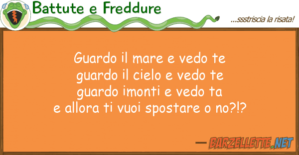 Battute e Freddure guardo mare vedo te guardo ciel