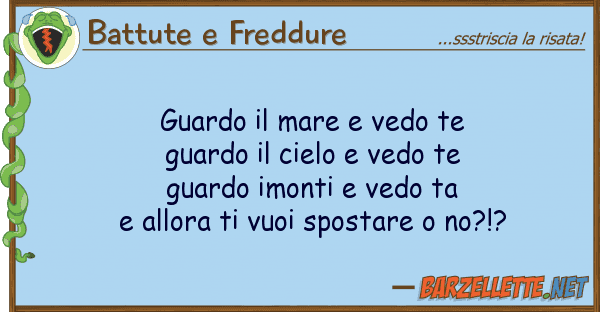 Battute e Freddure guardo mare vedo te guardo ciel