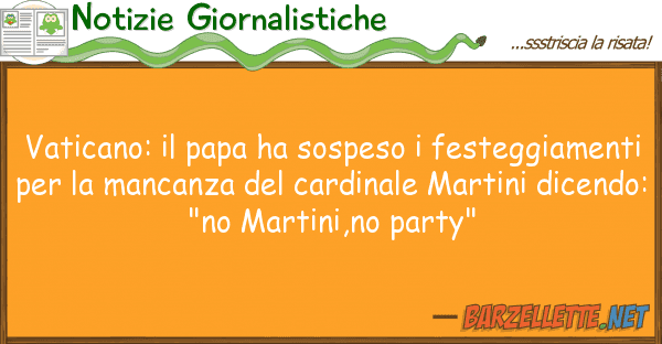 Notizie Giornalistiche vaticano: papa ha sospeso festeggia