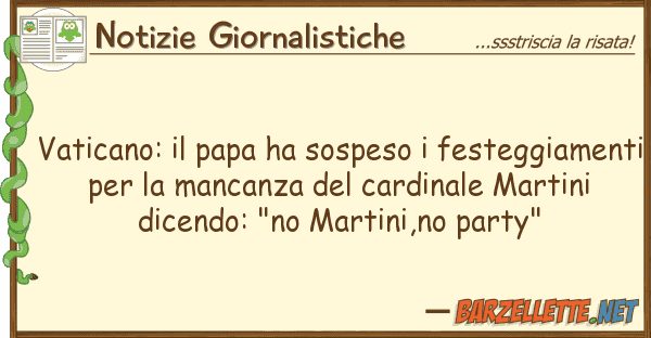 Notizie Giornalistiche vaticano: papa ha sospeso festeggia