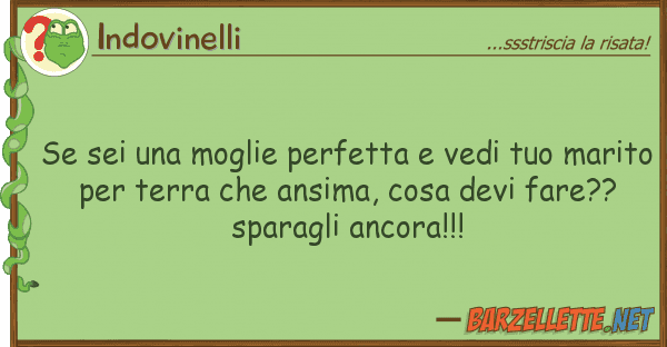 Indovinelli sei moglie perfetta vedi