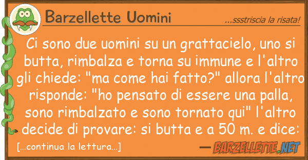 Barzellette Uomini sono due uomini grattacielo,