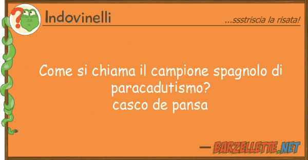 Indovinelli chiama campione spagnolo p
