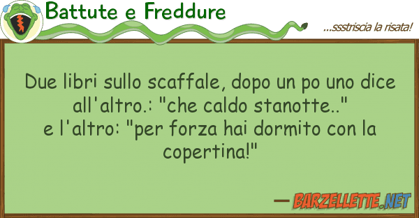 Battute e Freddure due libri scaffale, dopo po