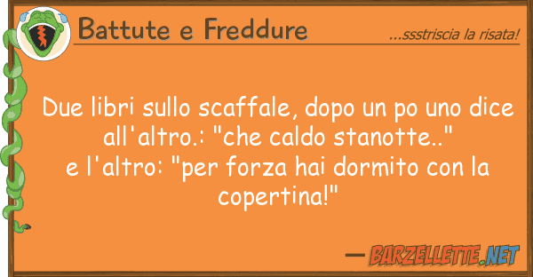 Battute e Freddure due libri scaffale, dopo po