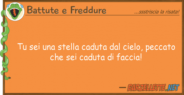Battute e Freddure sei stella caduta cielo, pecc