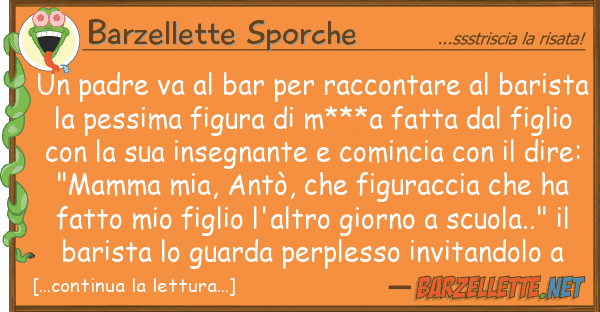 Barzellette Sporche padre va bar raccontare bar