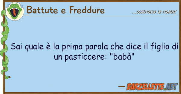 Battute e Freddure sai è prima parola dice