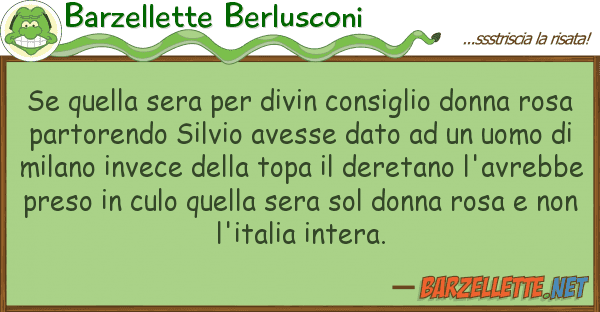 Barzellette Berlusconi sera divin consiglio donna