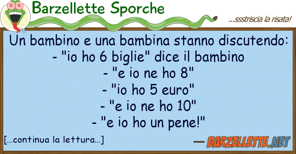 Barzellette Sporche bambino bambina stanno discuten
