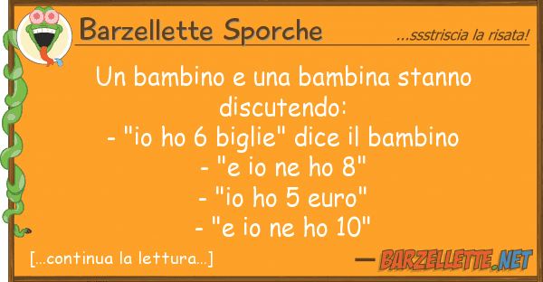 Barzellette Sporche bambino bambina stanno discuten