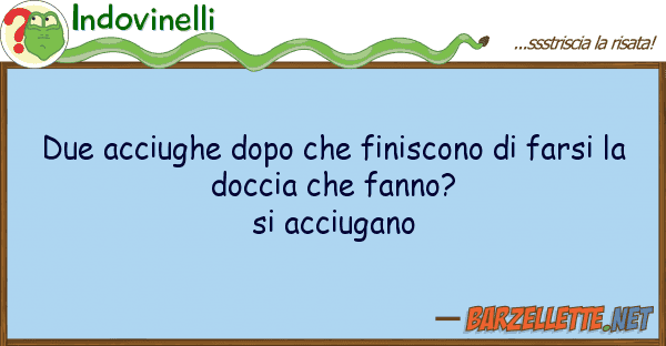 Indovinelli due acciughe dopo finiscono farsi