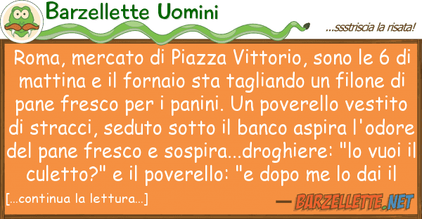Barzellette Uomini roma, mercato piazza vittorio, sono