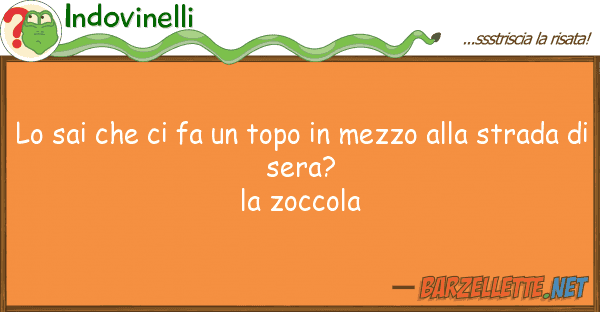 Indovinelli sai fa topo mezzo s