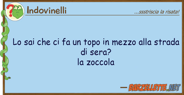 Indovinelli sai fa topo mezzo s