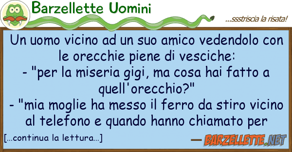 Barzellette Uomini uomo vicino amico vedendolo